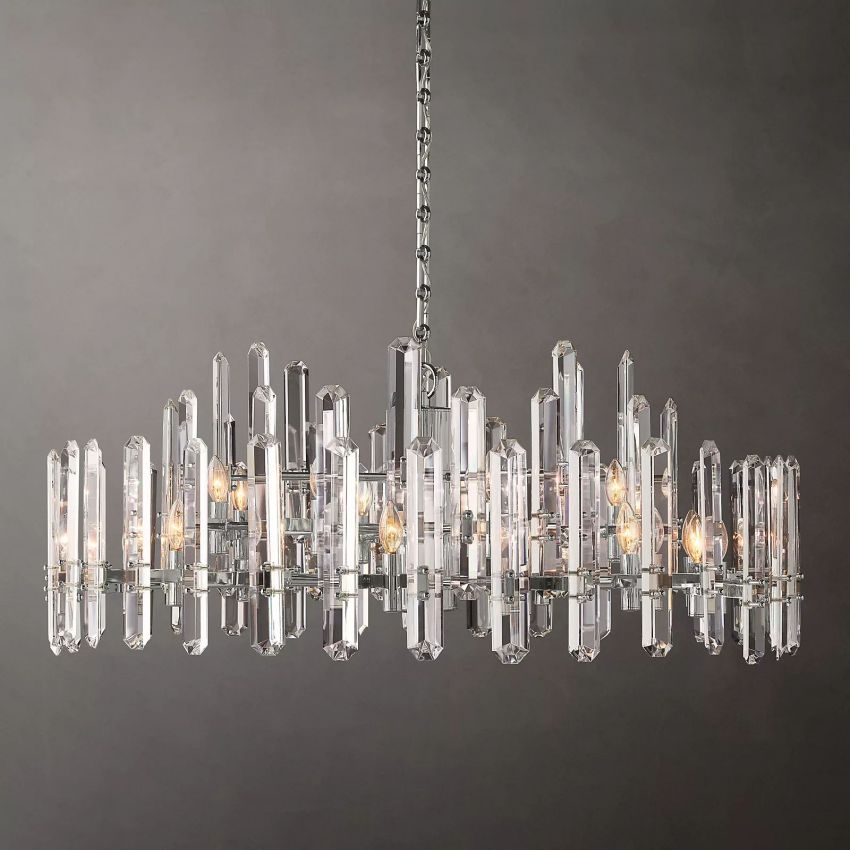 Monclair Radiant Crystal Round Chandelier 48"