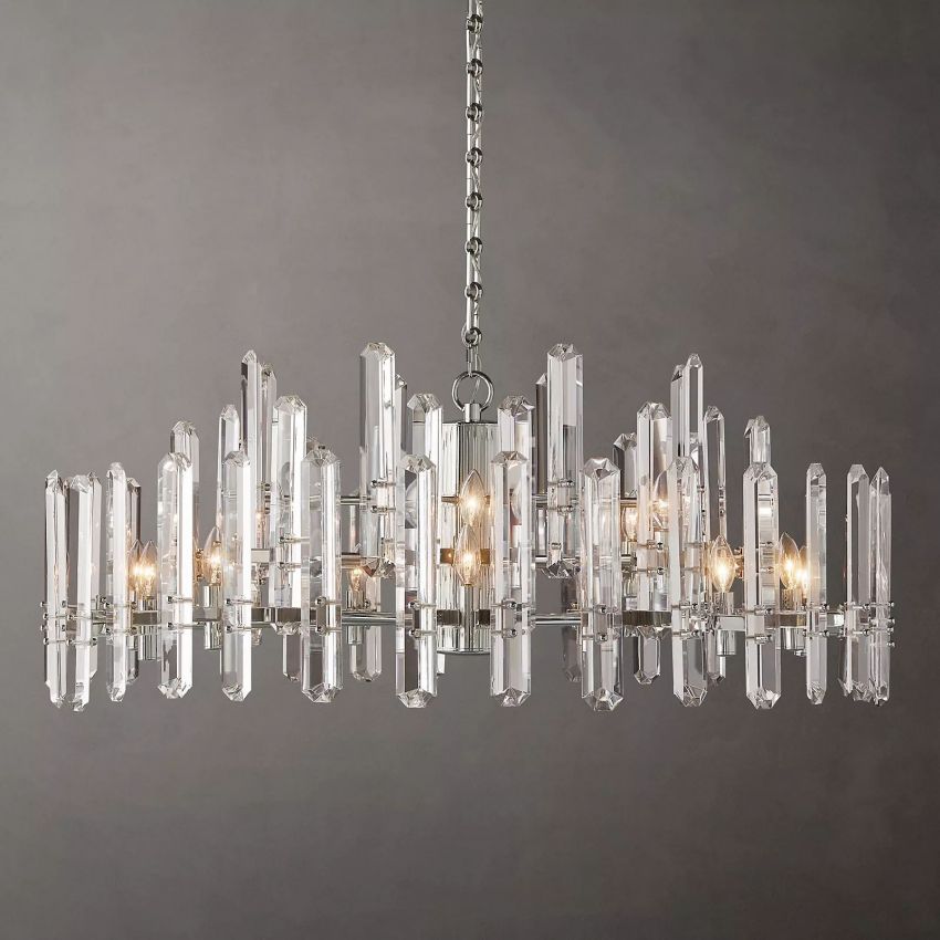 Monclair Radiant Crystal Round Chandelier 48"