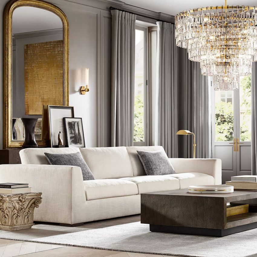 Marignan Modern Crystal Round Chandelier 48"