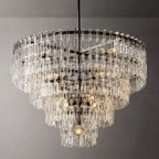 Marignan Modern Crystal Tiered Round Chandelier 48"