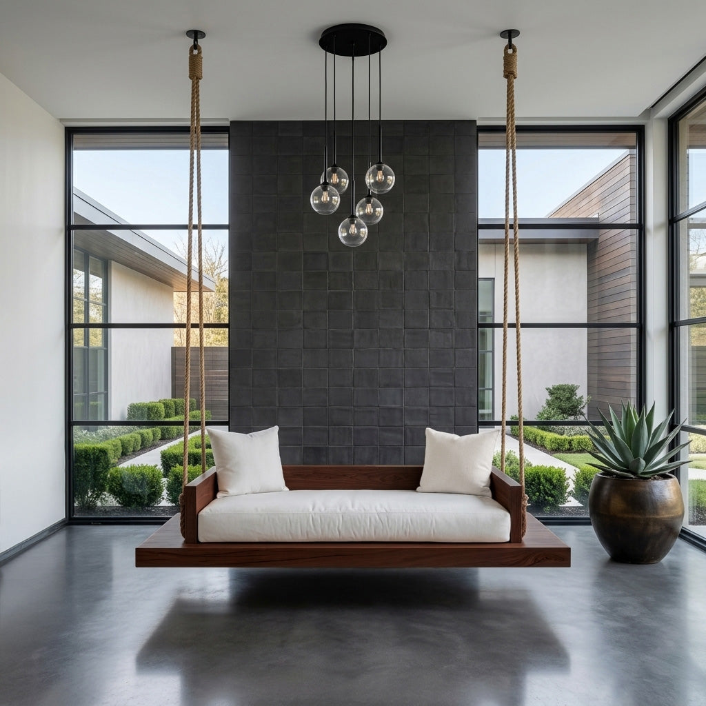 Modern Hanging Ceiling Swing For Living Room Or Studio