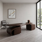 Modern Sculptural Desk With Flowing Design For Home Office