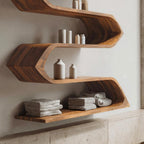 Modern Sculptural Wall Mounted Bathroom Storage For Bathroom