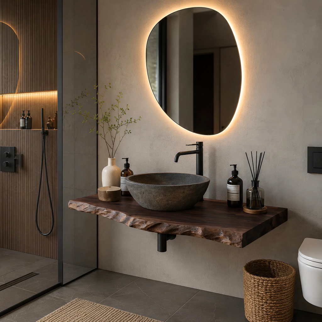 Mid Century Bathroom Vanity Decorating Ideas