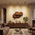 Organic Cloud Wall Sculpture With Layered Design For Bedroom