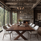 Luxury Live Edge Dining Table For Family Dining Space