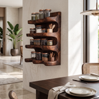 Handmade Spice Storage Rack Farmhouse Style For Kitchen