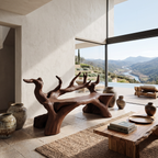 Handcrafted Wooden Bench For Custom Made Living Room Furniture