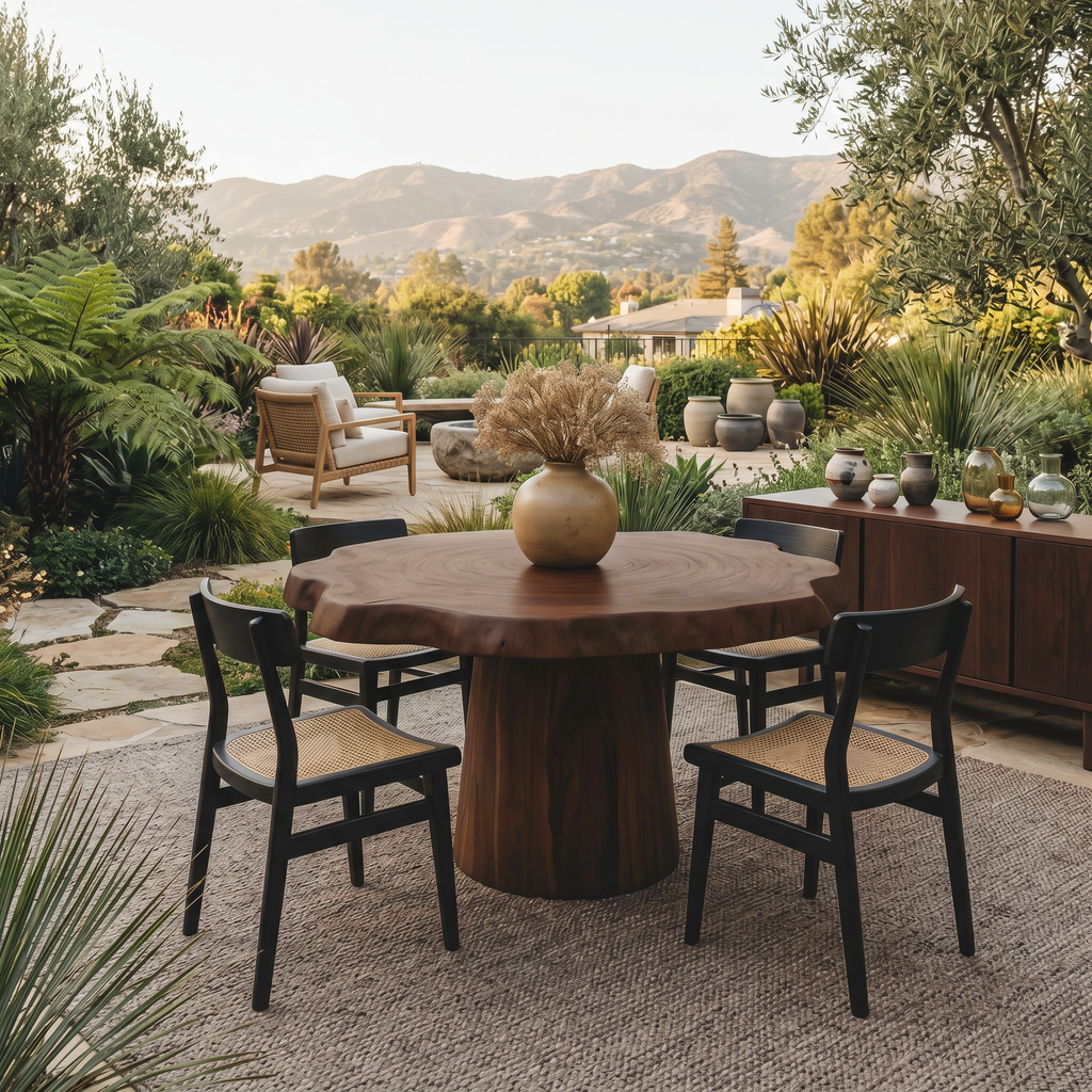 Round Pedestal Dining Table For Modern Kitchen Or Dining Room
