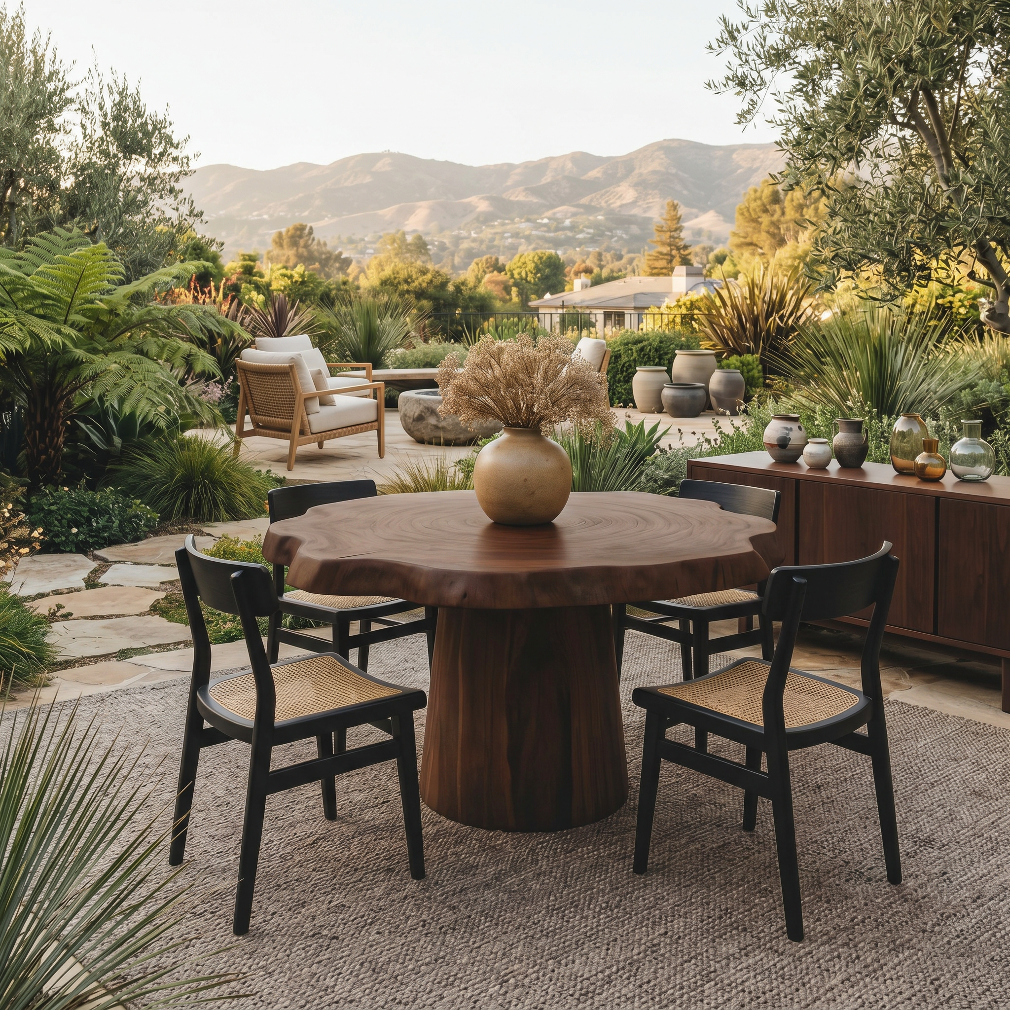 Round Pedestal Dining Table For Modern Kitchen Or Dining Room
