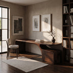 Organic Desk With Drawer Storage For Home Office