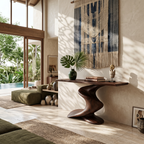 Handcrafted Wood Console Table Furniture Decor