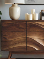 Modern Wavy Sideboard For Living Room Or Dining