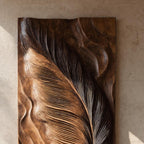 Hand Carved Feather Wall Art Design For Home