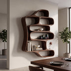 Sculptural Floating Bookshelf For Living Room Or Bedroom