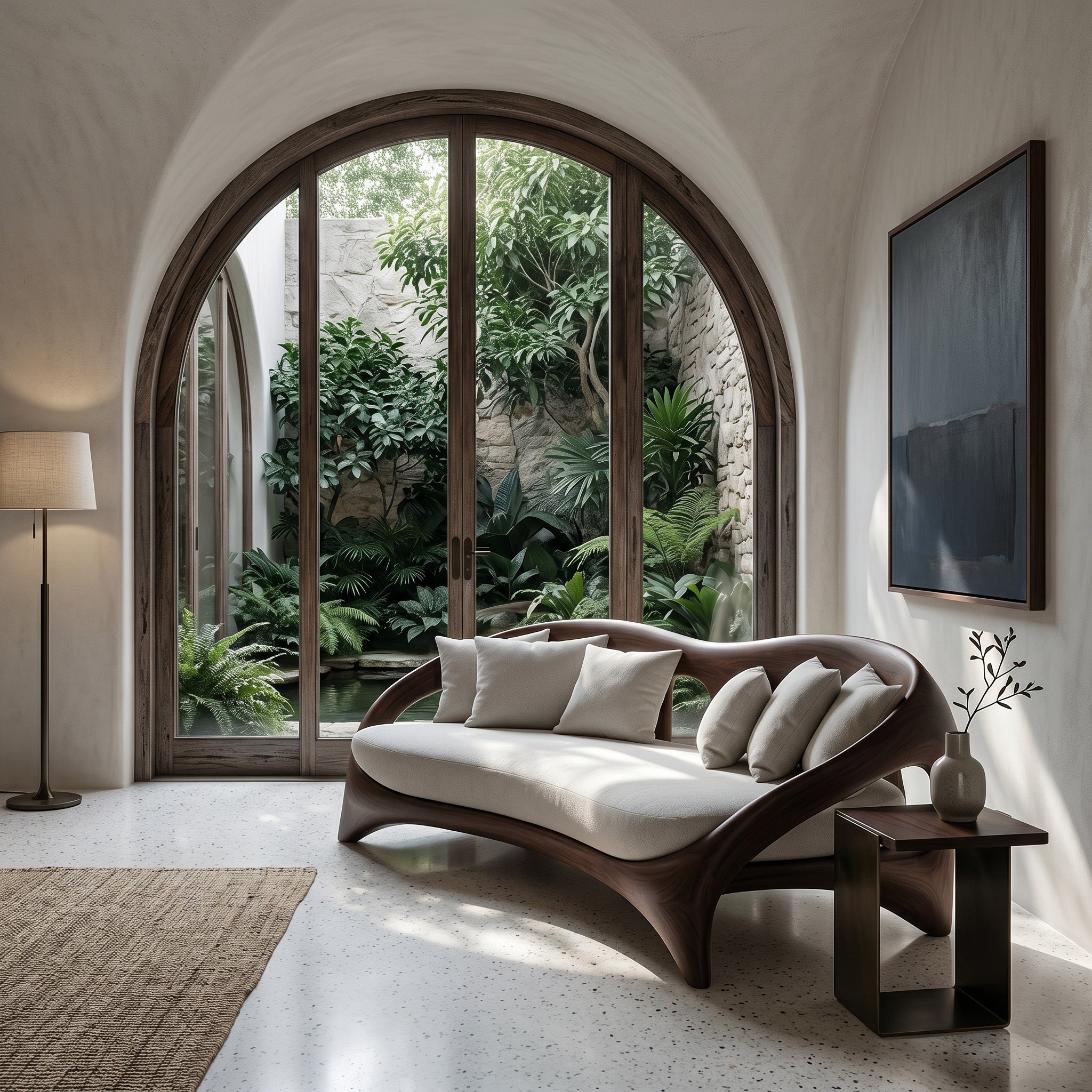Organic Curved Sofa For Living Room Furniture