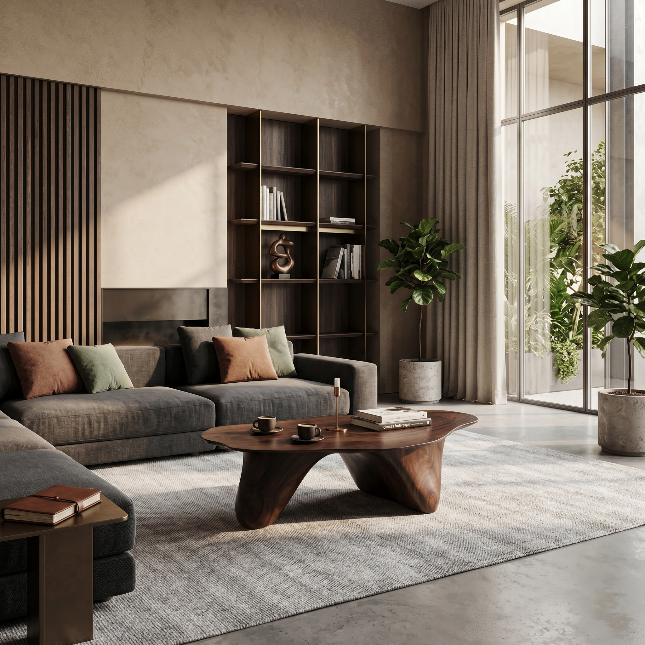 Handcrafted Low Table For Sophisticated Interiors