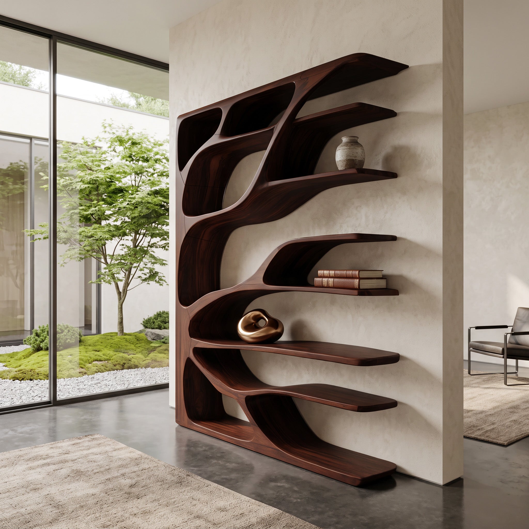 Modern Statement Bookshelf For Home Interiors Decor