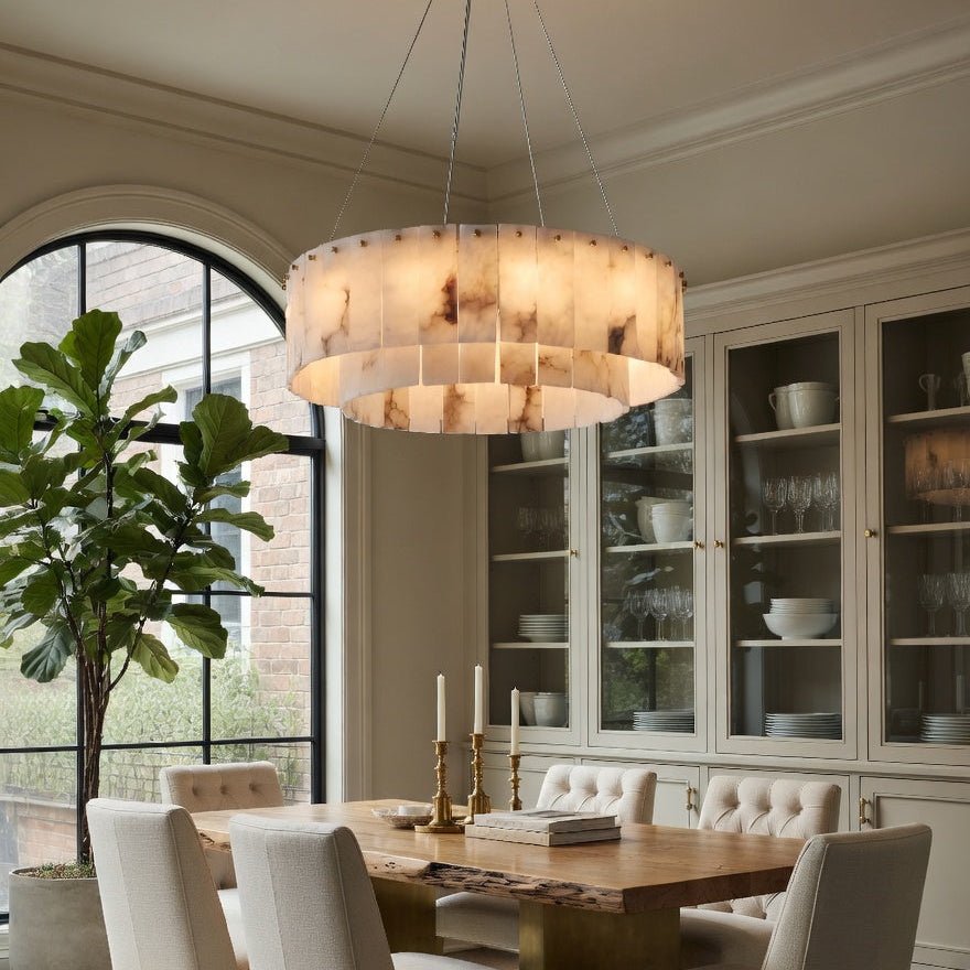 buyOakley Layered Marble Chandelier - Morsale