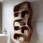 Contemporary Wall Shelf For Bathroom Space