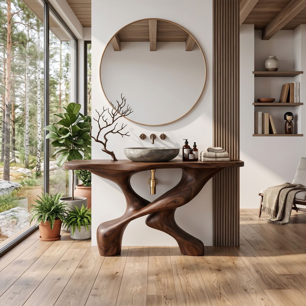 Handcrafted Vanity For Elegant Bathroom Furniture