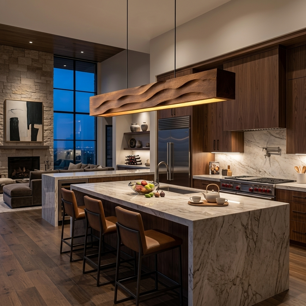 Elegant Pendant Light Combining Modern Design For Kitchen