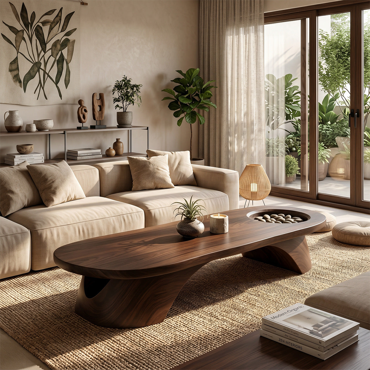 Handcrafted Wooden Live Edge Coffee Table For Living Roomdecor