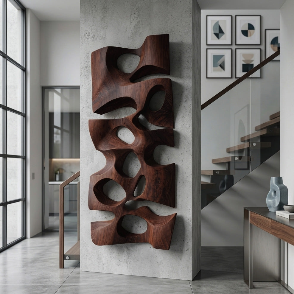 Modern Abstract Wall Sculpture For Living Room