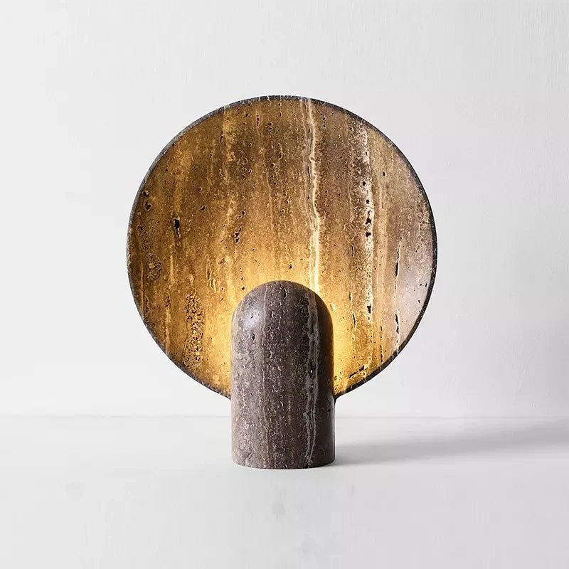 buyLivia Travertine Table Lamp - Morsale