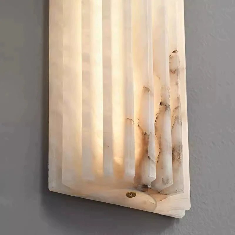 Marlo marble wall sconce side profile
