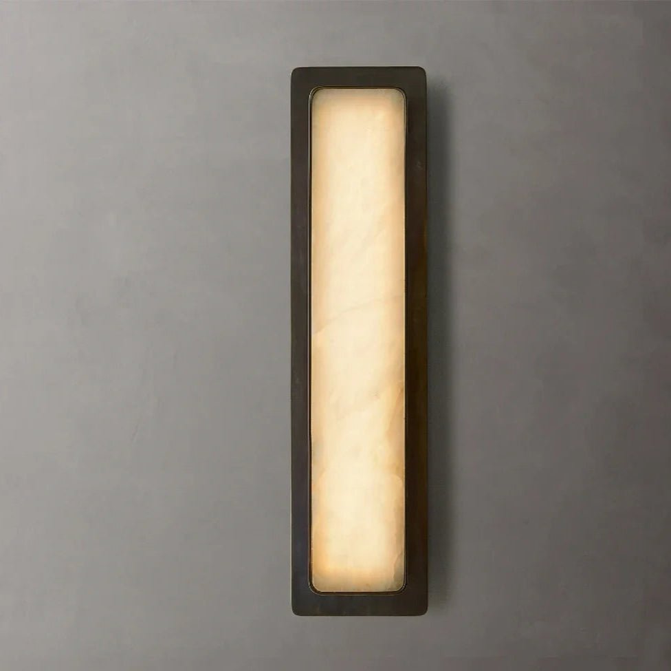 Detail of marble veining on the Capri wall sconce