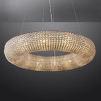 Halo Stranded Crystal Round Chandelier 72"