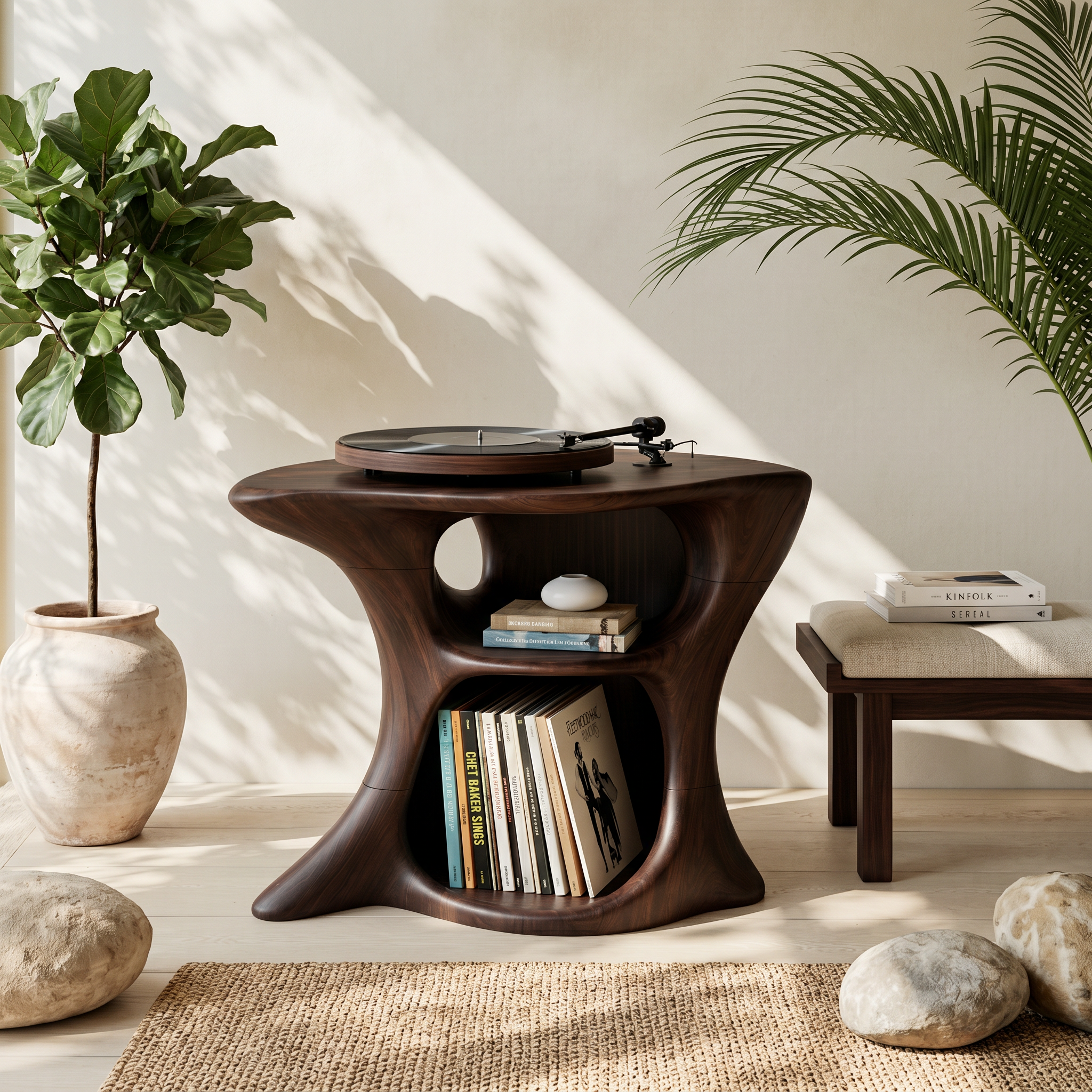 Farmhouse Wooden Media Stand Home Decor Accents