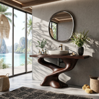 Handcrafted Solid Vanity For Unique Bathroom Design