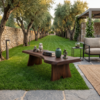 Minimalist Live Edge Outdoor Bench For Entryway Or Patio