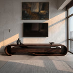 Contemporary Sculptural TV Stand For Living Room