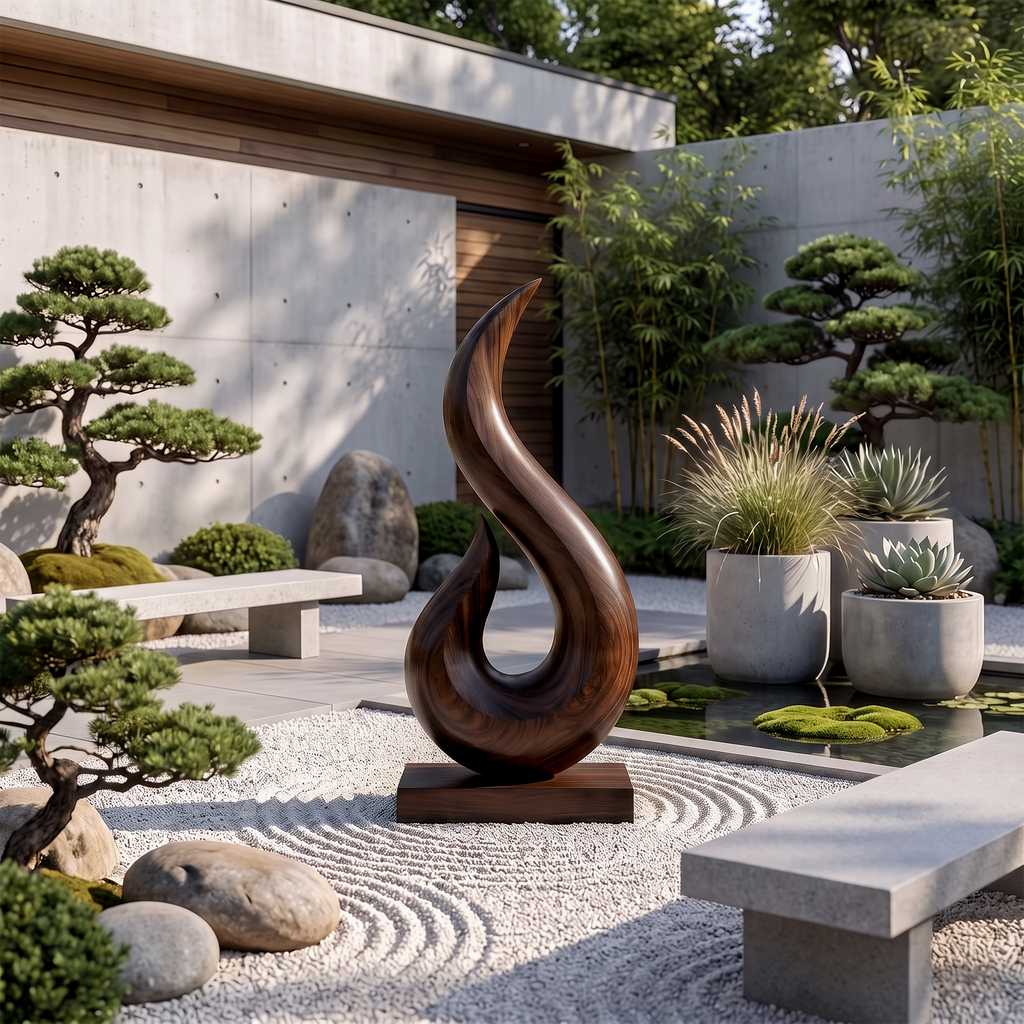 Handcrafted Abstract Sculpture For Outdoor Wall Design