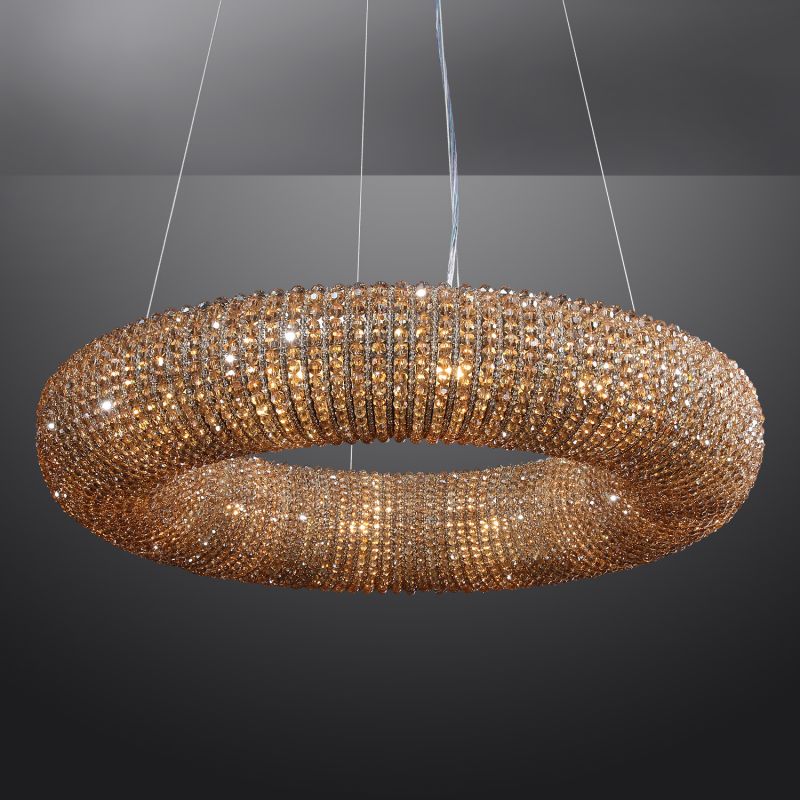 Halo Stranded Crystal Round Chandelier 41"