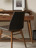 Mid Century Writing Desk With Drawers For Home Office