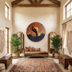 Handcrafted Solid Wood 3D Sculpture For Stylish Wall Decor