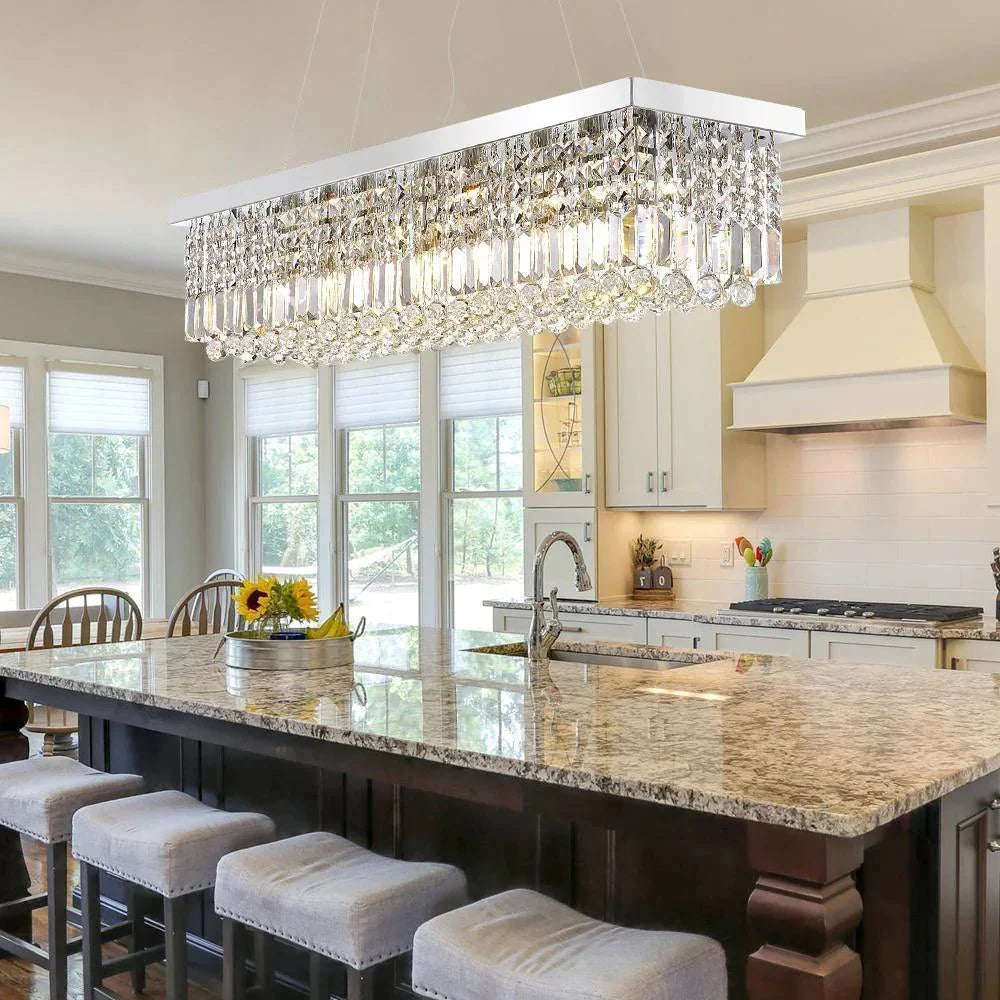buyGio 47" Crystal Dining Room Chandelier - Morsale
