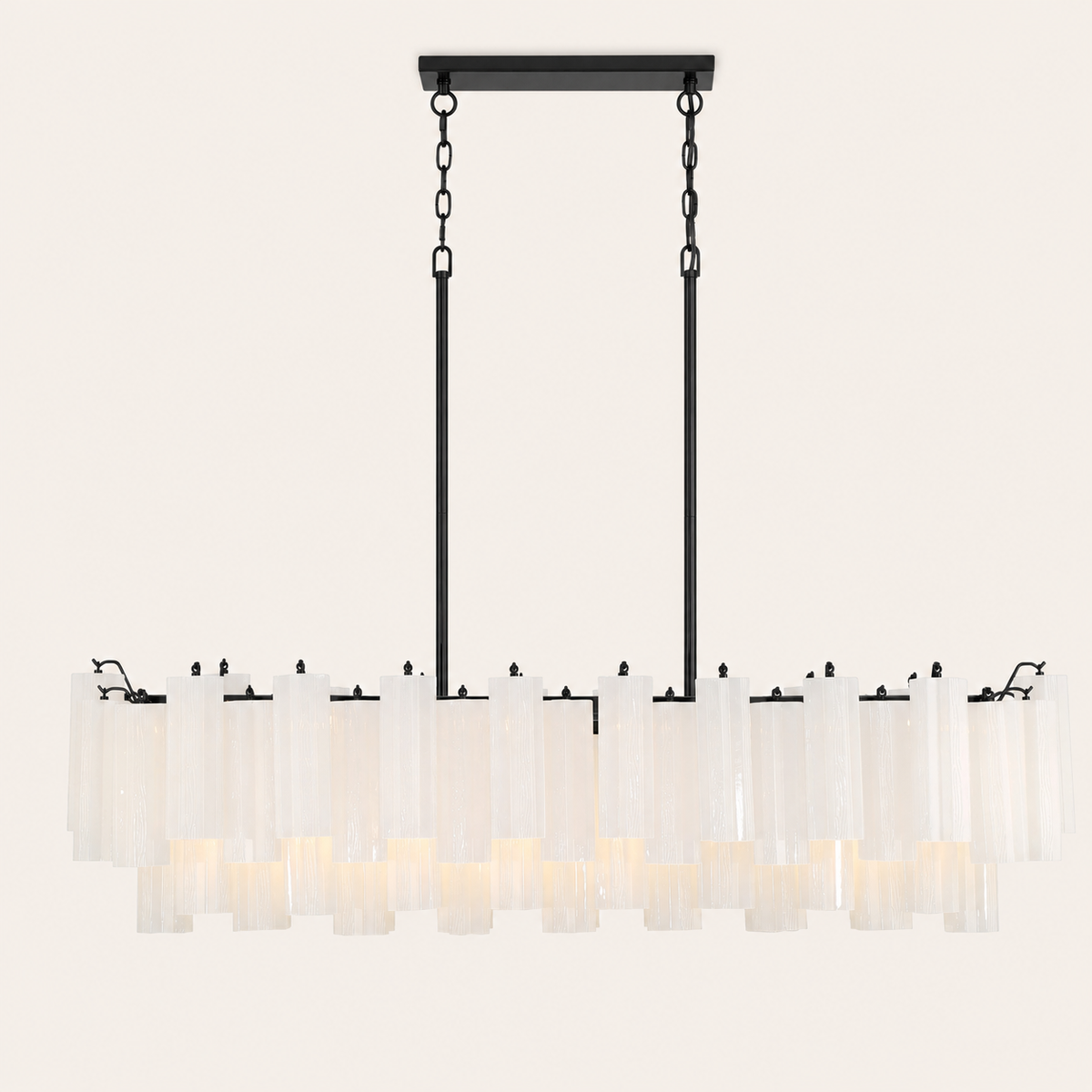 Addis Murano Glass Linear Chandelier 51"