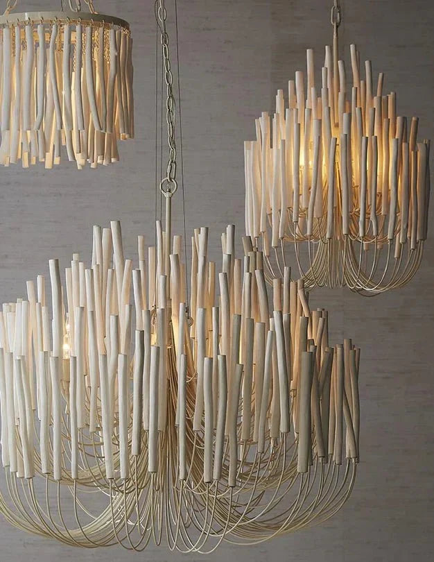 5/6 - Light Modern Branch Modeling Chandelier in White or Black for Stylish Interiors - 5 Lights / D21"*H29"WhiteWarm Lightcasivra