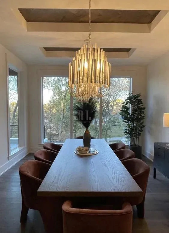 5/6 - Light Modern Branch Modeling Chandelier in White or Black for Stylish Interiors - 5 Lights / D21"*H29"WhiteWarm Lightcasivra