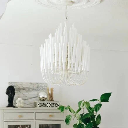 5/6 - Light Modern Branch Modeling Chandelier in White or Black for Stylish Interiors - 5 Lights / D21"*H29"WhiteWarm Lightcasivra