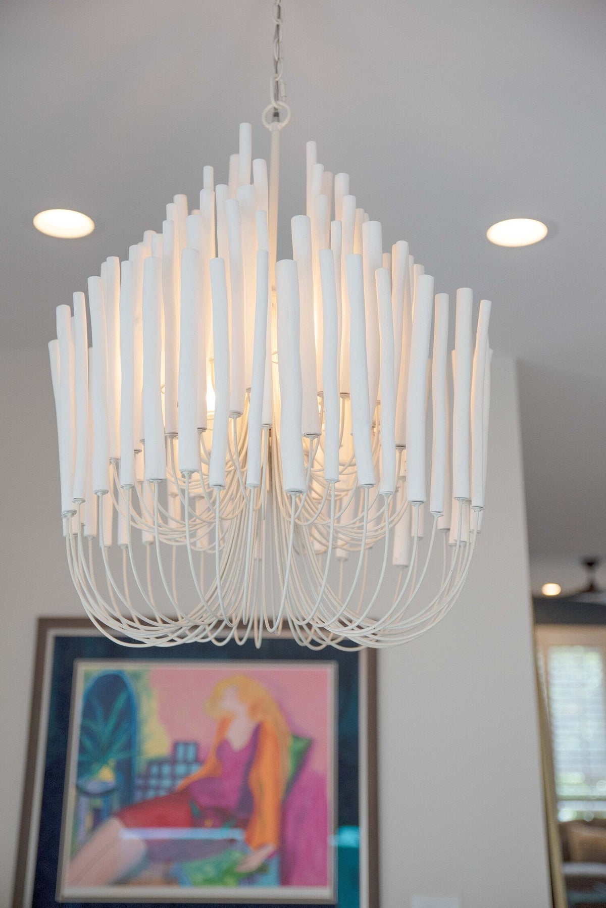 5/6 - Light Modern Branch Modeling Chandelier in White or Black for Stylish Interiors - 5 Lights / D21"*H29"WhiteWarm Lightcasivra
