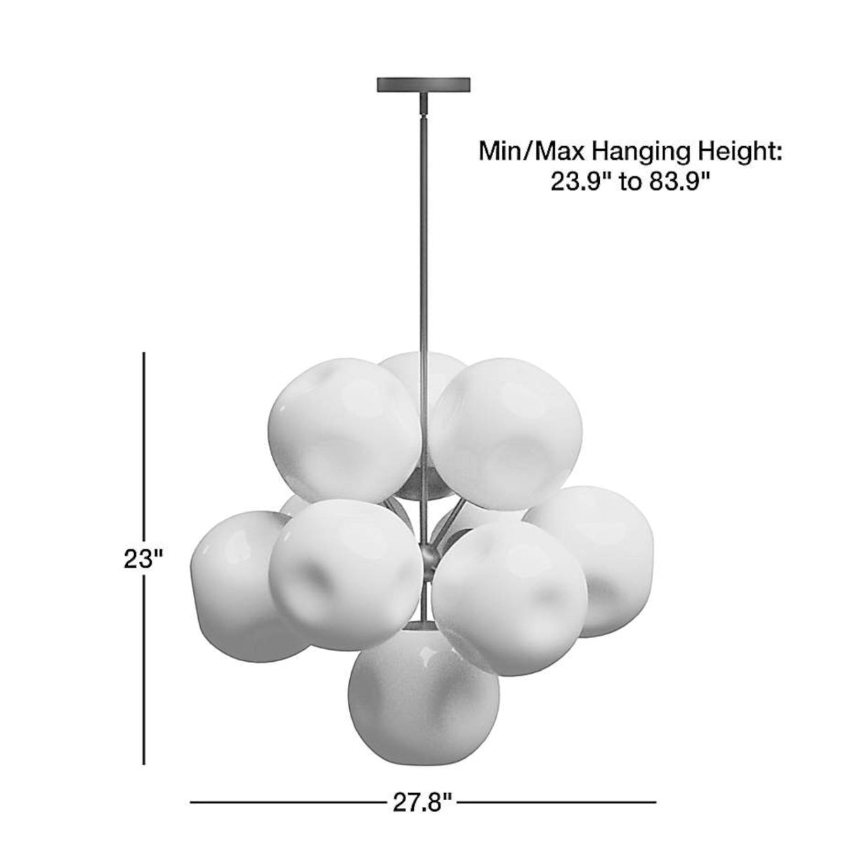 Belluno Glass Chandelier