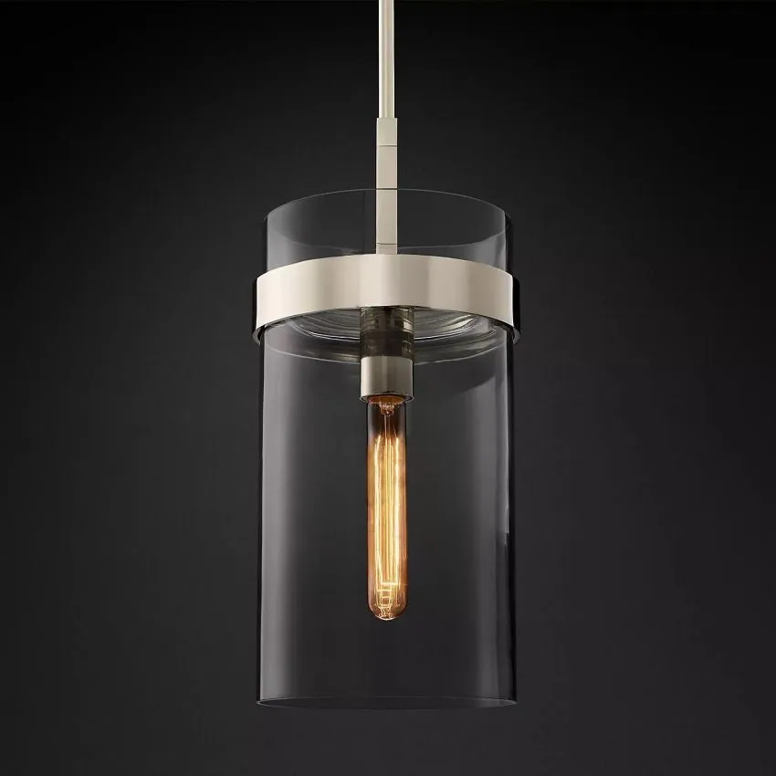 Ravelle Clear Glass Pendant Light