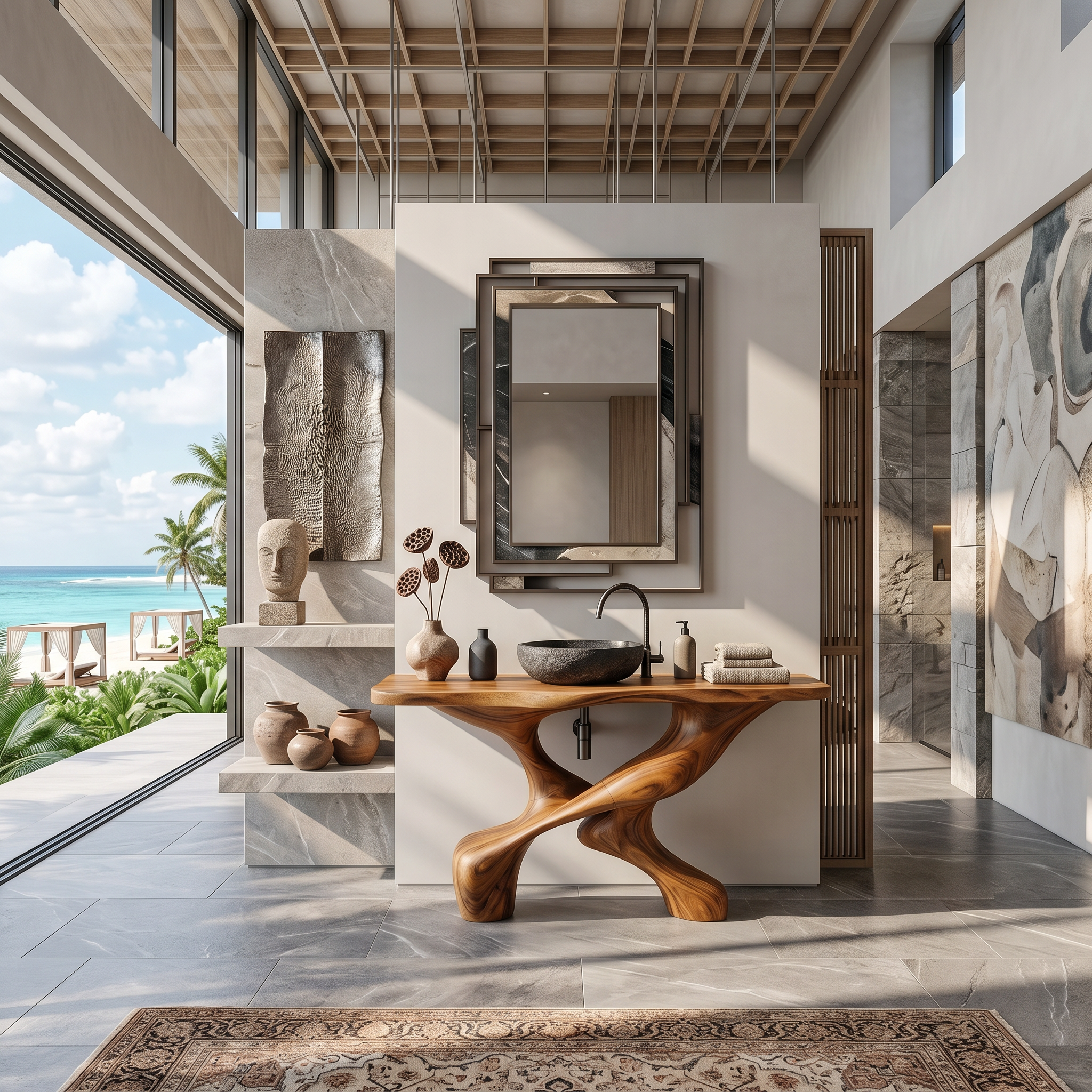 Handcrafted Vanity For Elegant Bathroom Furniture