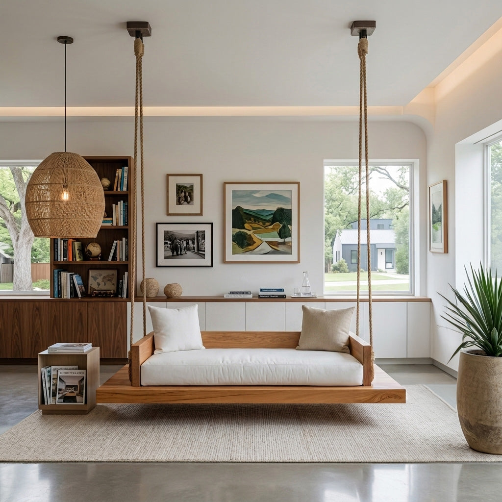 Modern Hanging Ceiling Swing For Living Room Or Studio